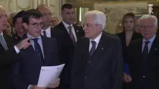 Il Presidente Mattarella all&rsquo;inaugurazione della Mostra fotografica di Massimo Sestini