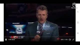 Dan Murphy Acknowledges TSN 1040 Before Canucks Vs Flames Game 2021 Feb 11