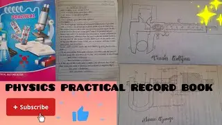 Physics practical record book|Class 12th|Boards|Telangana 