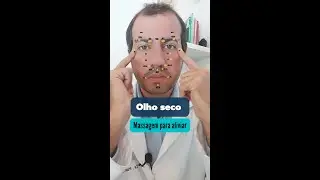 Massagem para aliviar olho seco