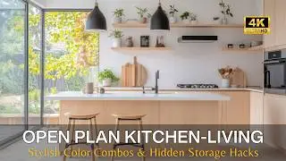 Open Plan Kitchen-Living Design: Stylish Color Combos & Hidden Storage Hacks
