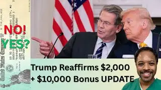 Трамп подтверждает стимулирующие чеки на сумму 2000 долларов + бонус в размере 10 000 долларов! |...