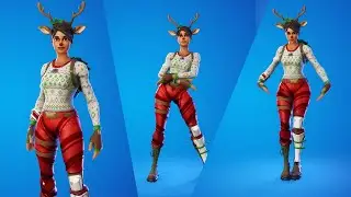 Red-Nosed Raider Skin Showcase with popular Emotes | Combos
