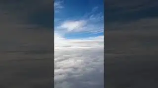 Above the clouds ☁️ | cloudssightseeing | Relaxing view #clouds #relaxingview #upinthesky #heavenly