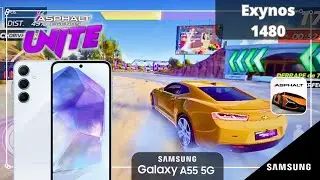 Asphalt Legends Unite Prueba Gaming en el Samsung Galaxy A55 5G (Exynos 1480) Rendimiento!!