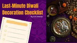 #short  Diwali Decoration Checklist | To-do list for this Diwali | S K Interior #diwali #diwalidecor