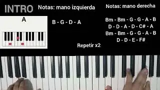 🎹 Danzo en el r&iacute;o - Miel San Marcos - Tutorial de piano - Cover 🎹