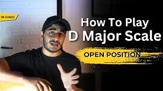 Major Scale Guitar Lesson For Beginners | D major scale (Open Position) | #guitar #mannnstudio