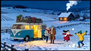 Winter Van Camping ASMR 🚐 | Rain to Snow ❄️ | Cozy Night & Snowball Fight