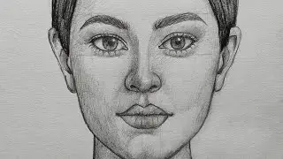 How to draw a Girl's Face using Loomis Method   step by step Easily for beginners 
