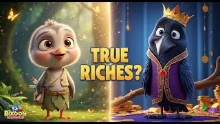 The Poor Bird & the Rich Crow 🐦✨ | A Beautiful Story About True Happiness