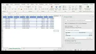 NLP in Excel with the Analyze Data Wizard