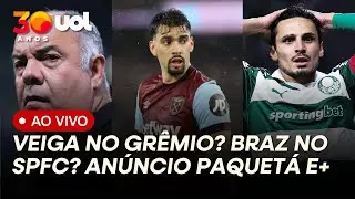 DESTINO DE VEIGA E BOMBA DE MARCOS BRAZ NO SÃO PAULO: PVC E LATIF CONTAM TUDO! PAQUETÁ ANUNCIADO E+