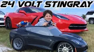 C7 Stingray Corvette owner in training! 24V Powerwheels