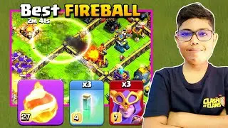 Perfet 3 Star With FIREBALL + SUPER WITCH - Clash of Clans || INDIAN CLASHER