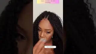 UNice V-Part Kinky Curly Wig Install  #2024 #gluelesswig #unicevpart #protectivestyles #crochet