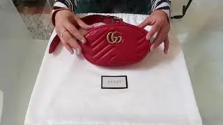What fits in my Gucci Marmont belt bag🌕