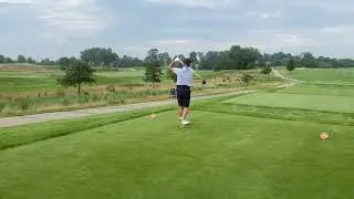 2023 Iowa Open Sean McCarty Teeing up