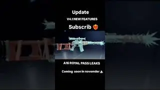 New update 4.1ka A16 Royal pass leaks New glacier vector and ultmate set Coming to glacier#bulun#