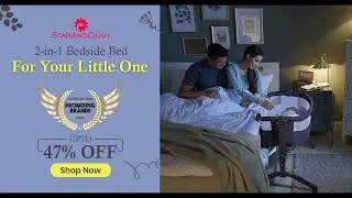 StarAndDaisy -Features - International Series 2 in 1 Bedside Crib And Cradle for Newborn to 2 Year