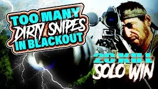 INSANE SNIPES IN A HIGH KILL SOLO WIN (Call of Duty: Blackout)