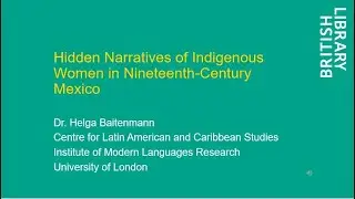 Narratives within the Archive: Hidden Narratives of Indigenous Women in Nineteenth-Century Mexico