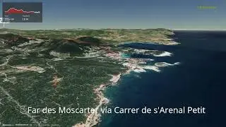 Far des Moscarter v&iacute;a Carrer de s'Arenal Petit ∆ hiking trails ∆ 3d-trail.com/spain/