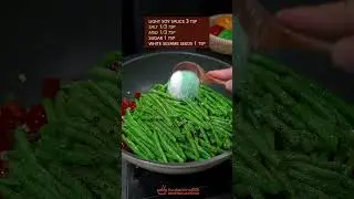 EASY VEGAN STIR-FRIED GREEN BEANS RECIPE #veganrecipes #vegetarian #greenbeans #chinesefood #cooking