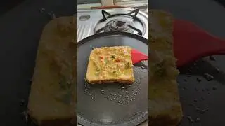 Besan Toast || Besan Veggies Toast for Breakfast || #shorts #recipe #recipe