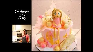 Designer cake/Girl Birthday Cake/Trendy cake/Strawberry cake/Masterchef tamil contestant Revathy
