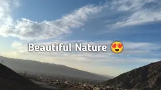 SubhanAllah 😍 Beautiful Nature View | Mountains, Sky & Peaceful City#Nature#Beautiful 