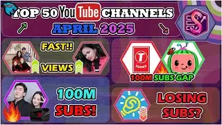 KIMPRO 100M Subs, 5-Minute Crafts LOSING?! & 10 BILLION Views in a month?? | Top 50 April, 2025