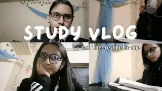 Not-So-Aesthetic study vlog | preparing for exams