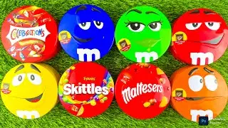 Mystery Candy Tins ASMR | Maltesers & M&M's Colorful Sounds