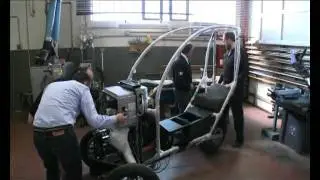 Icona E3WM prototype test - electric 3 wheel scooter