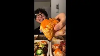 ASMR Mukbang | Inari sushi｜沉浸式吃豆皮寿司