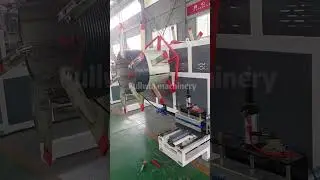 Fully automatic winder/coiler machine for HDPE pipe #plasticmachinery#plasticextruder#manufacturing