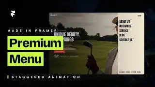 How to Build a Next-Level Animated Sidebar Menu | Framer Tutorial