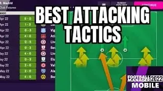 FM22 MOBILE BEST ATTACKING TACTICS!!