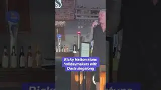 Ricky Hatton stuns holidaymakers with Oasis singalong #themirror #news
