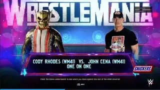 Resimulating the Wrestlemania 41 match card in WWE 2k25 with @VJC1618(Night 2)