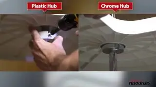 Hardware Resources: Plastic and Chrome Hub Lazy Susans
