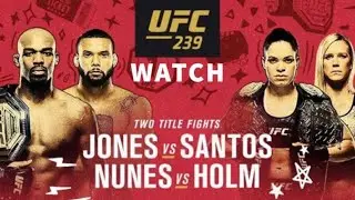 UFC 239 LIVE - JONES VS SANTOS LIVESTREAM - FULL FIGHT COMPANION