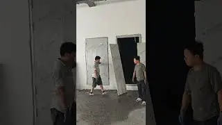 Fire door frame anchoring technique