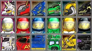 Lego Juniors + Dino Robot Corps - Triceratops - Amargasaurus - Ninja Parasau - Spinosaurus - Stegosa