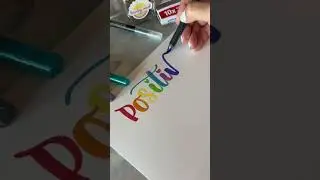 Positivity! Check out these glitter markers by @eddingInternational #handletteringtutorial