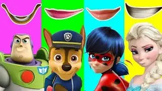 wrong mouth lady bug frozen Elsa Toy story Paw Patrol Finger Family Nursery Rhymes