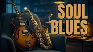🔴 Smooth Slow Blues – Relaxing Guitar & Sax for Work, Focus & Chill (Live)