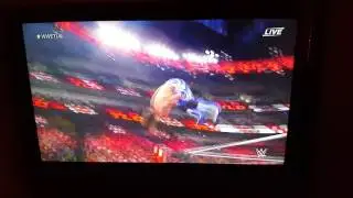 AJ Styles 450 Splash through the table