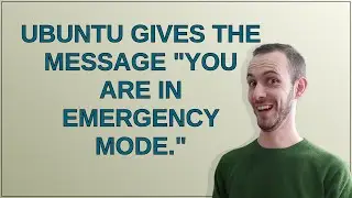 Unix: Ubuntu gives the message 